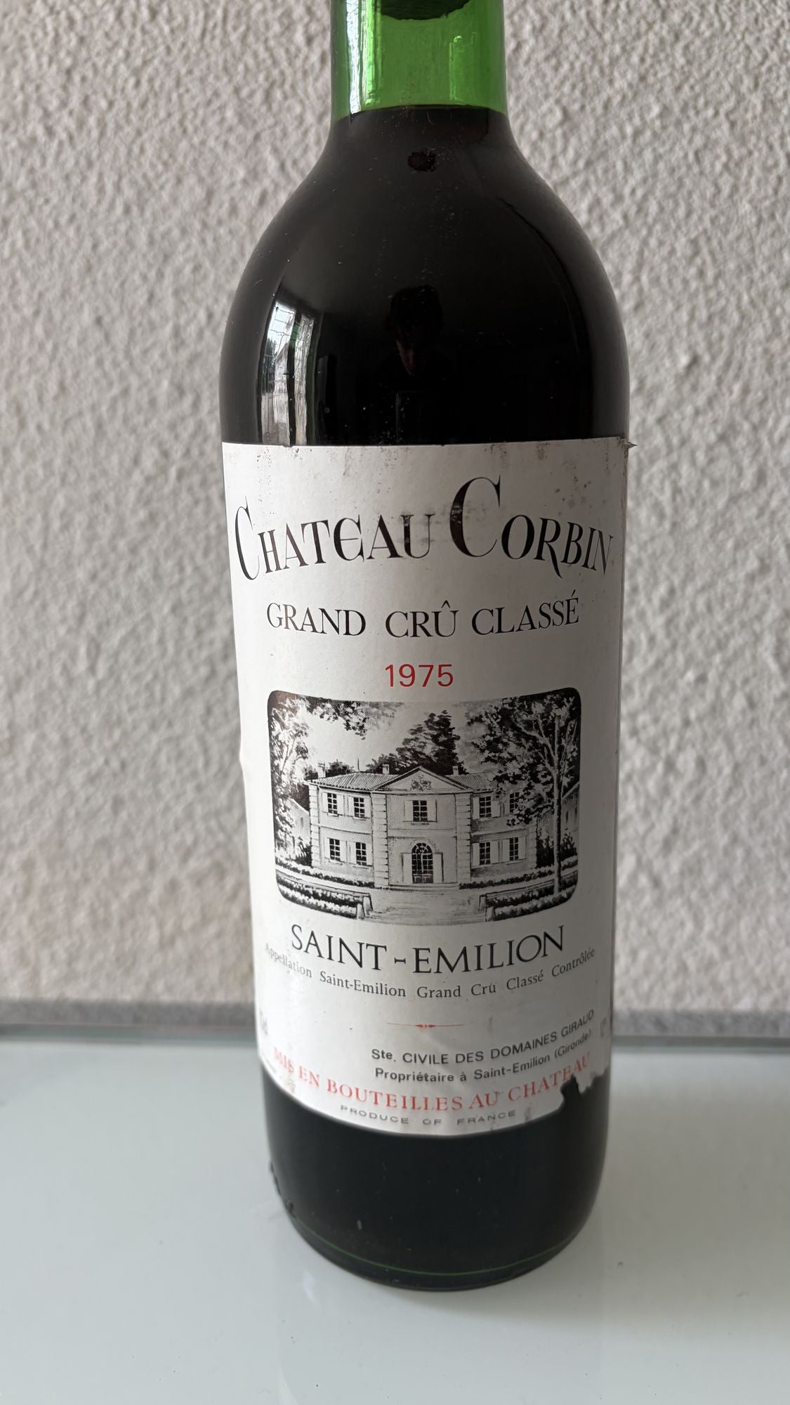 Château Corbin 1975 – Saint-Émilion Grand Cru Classé