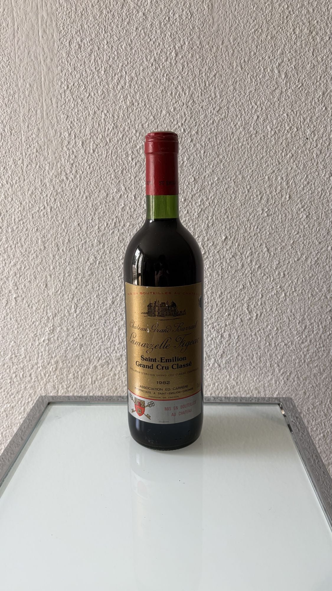 Château Grand Barrail Lamarzelle Figeac 1982 – Saint-Émilion Grand Cru Classé