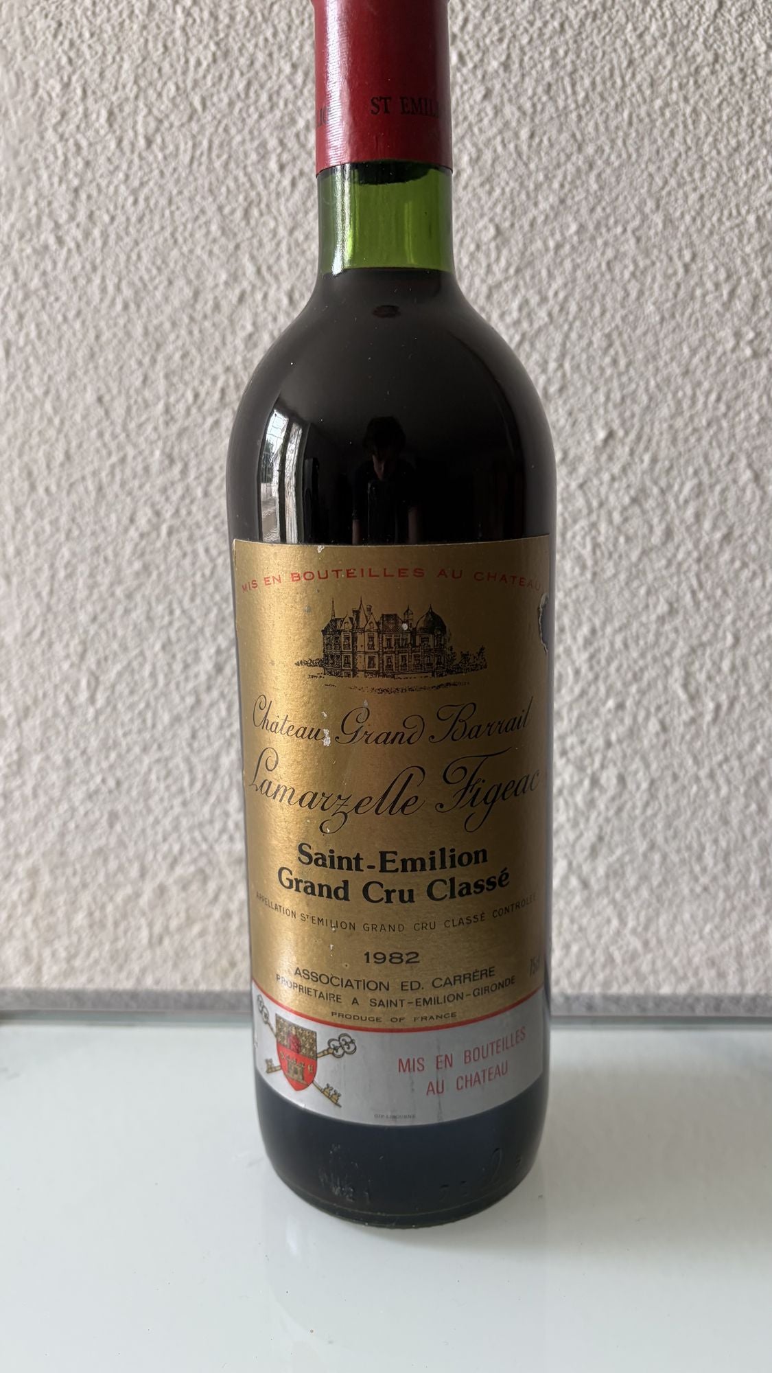 Château Grand Barrail Lamarzelle Figeac 1982 – Saint-Émilion Grand Cru Classé
