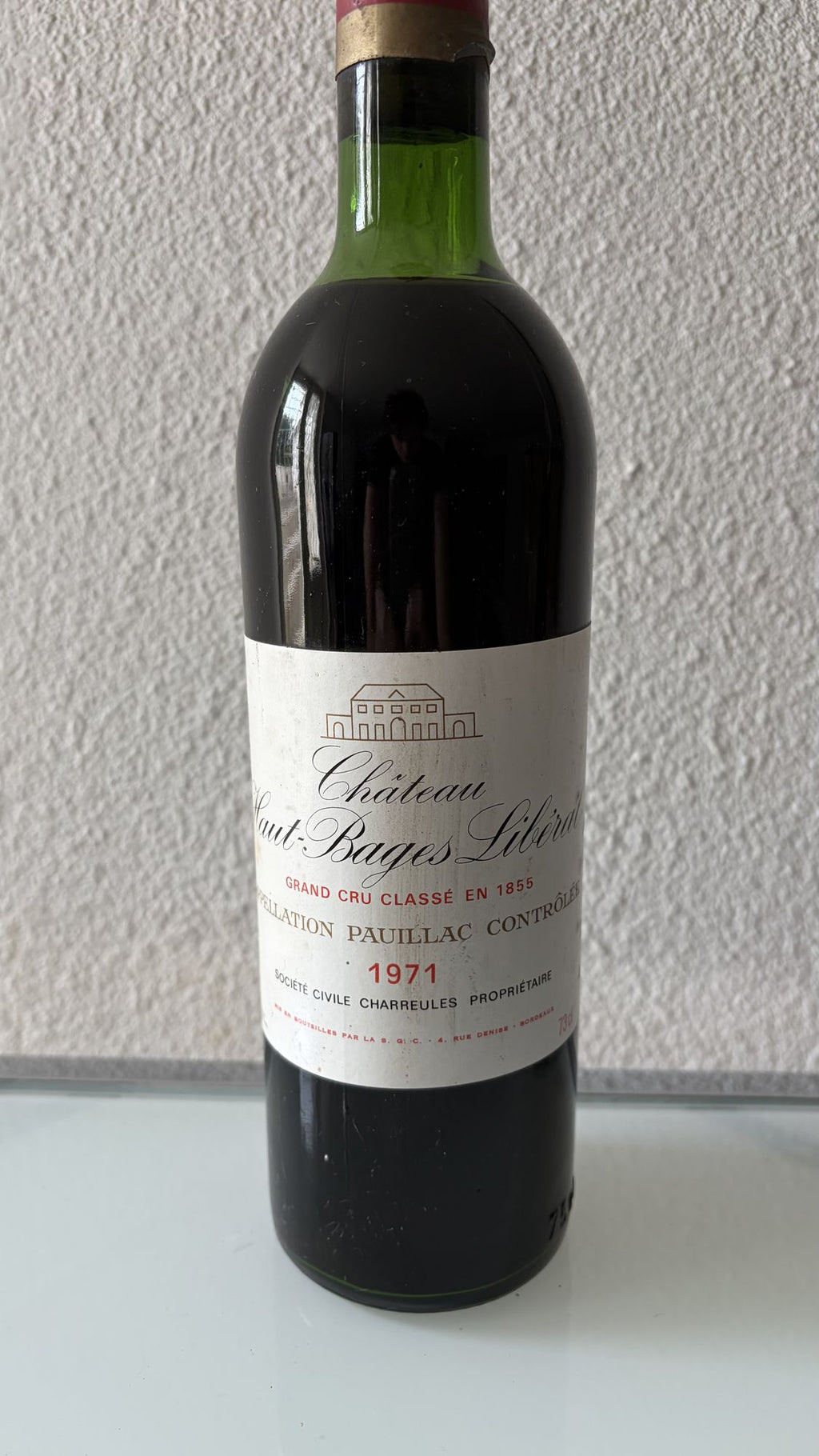 Château Haut-Bages Libéral 1971 – Pauillac 5ème Grand Cru Classé 1855